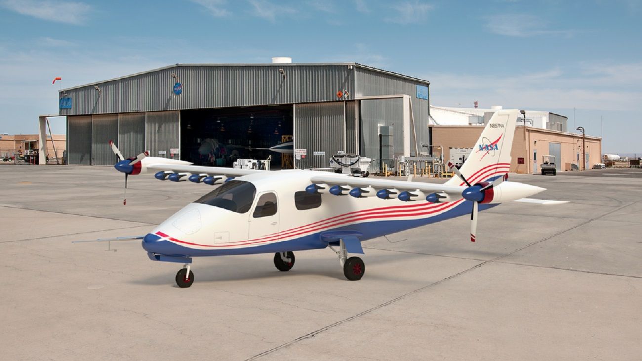 Como es el innovador avión eléctrico diseñado por la NASA