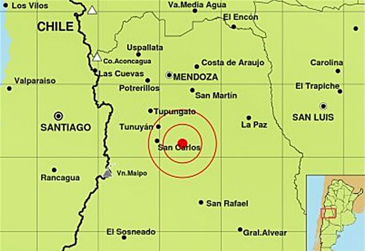Sismo de 4.9 grados en Mendoza