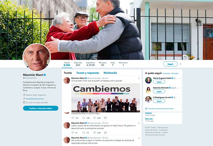 Macri y su triunfal "catarata de tuits"