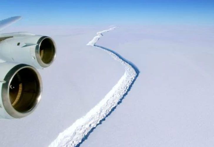 Se desprendió de la Antártida un iceberg de 5.800 kilómetros cuadrados