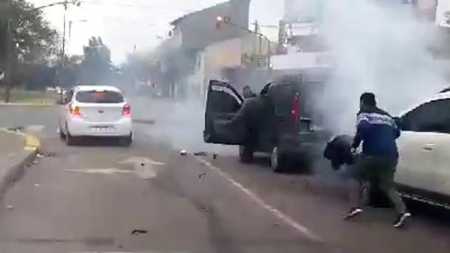 Así fue la impactante persecución por Panamericana que terminó con un choque y dos detenidos