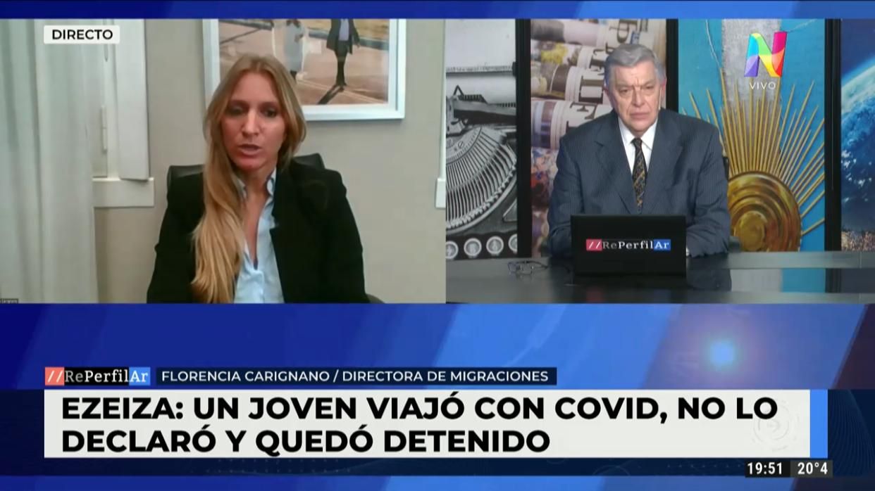 "Los pasajeros que compartieron la fila de avión con el imputado son contacto estrecho"
