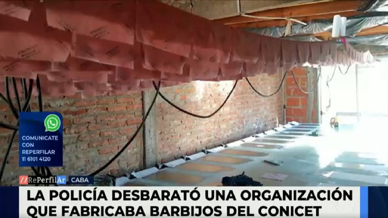 La policía desbarató una banda que falsificaba los barbijos del Conicet