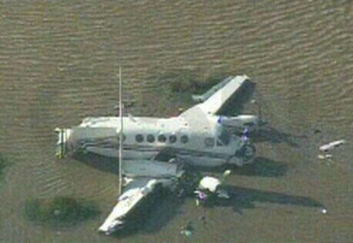 Cayó una avioneta en el Río de la Plata