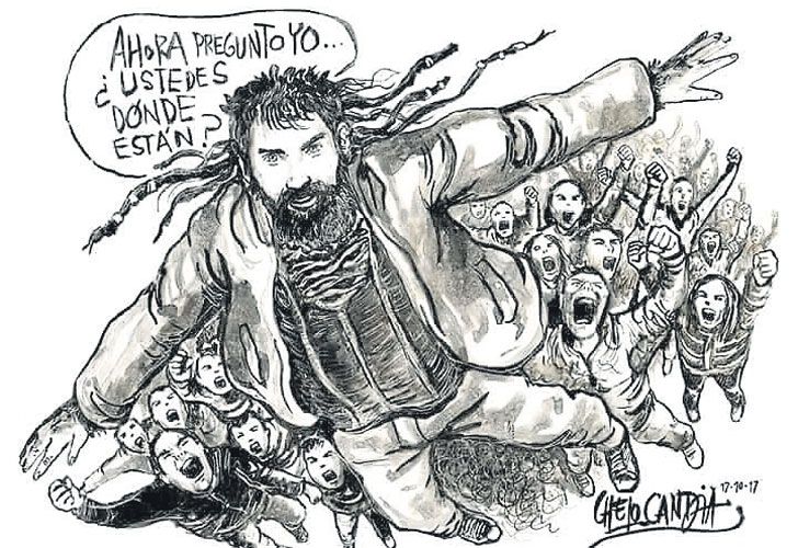Canciones, poemas y dibujos para homenajear a Maldonado