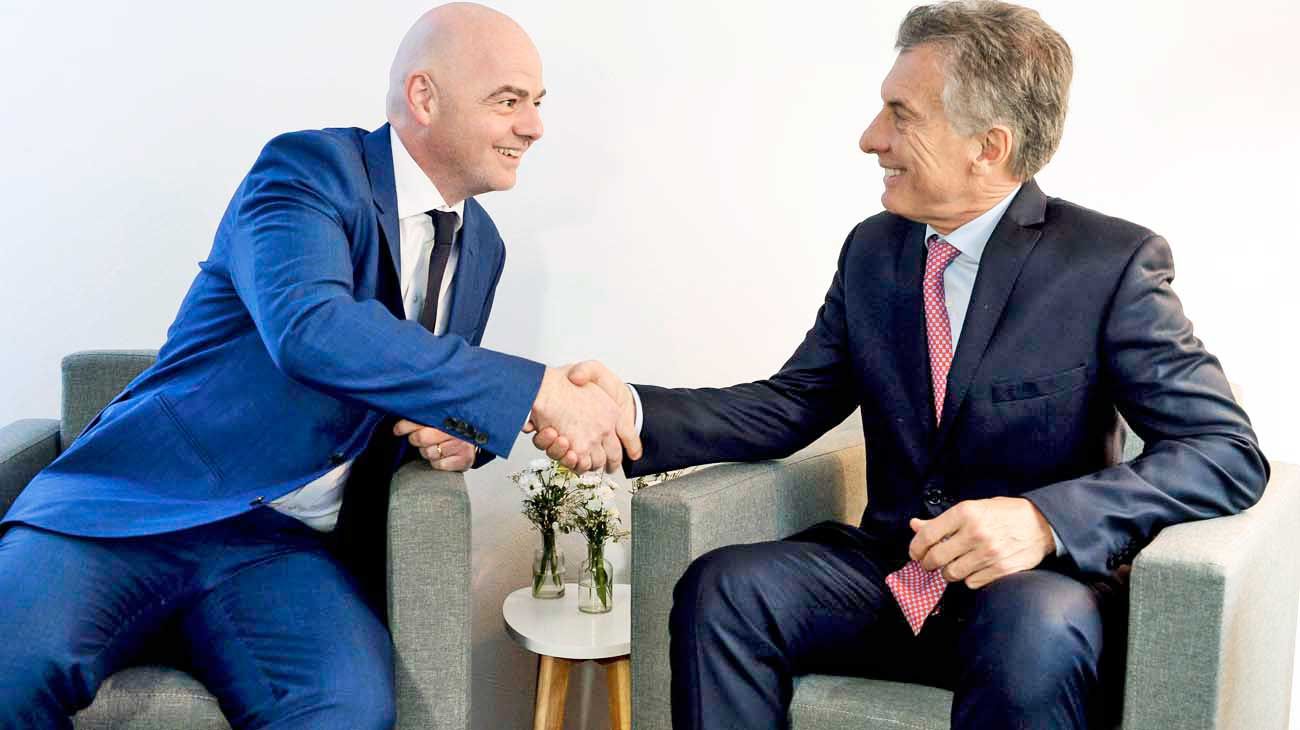 Macri debuta en la FIFA