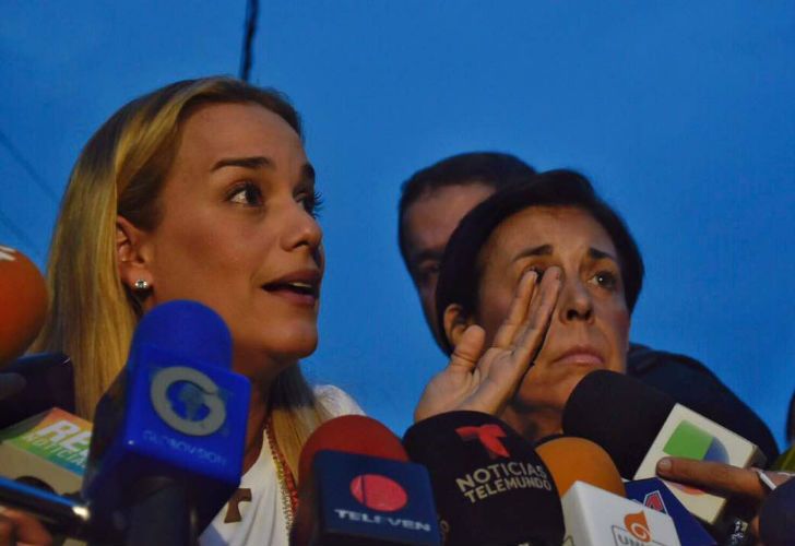 Alivio: Lilian Tintori pudo ver a Leopoldo López