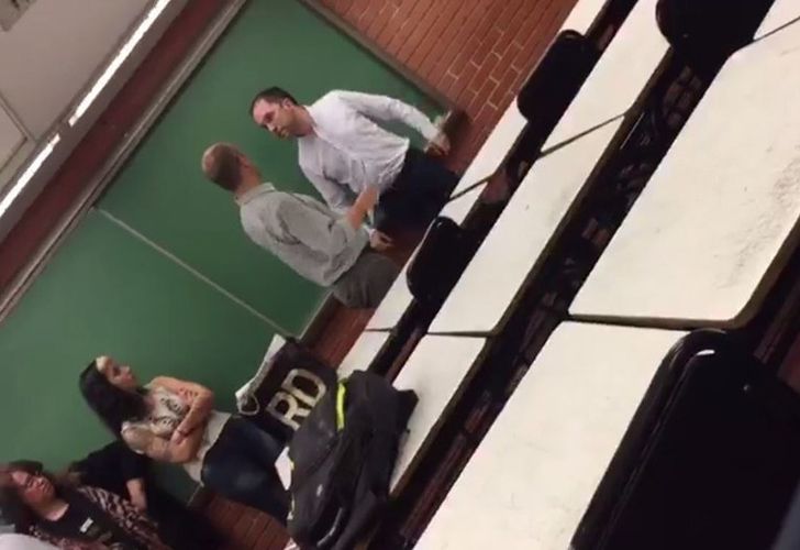Video: un profesor de la UB desafió y amenazó a un alumno en plena clase