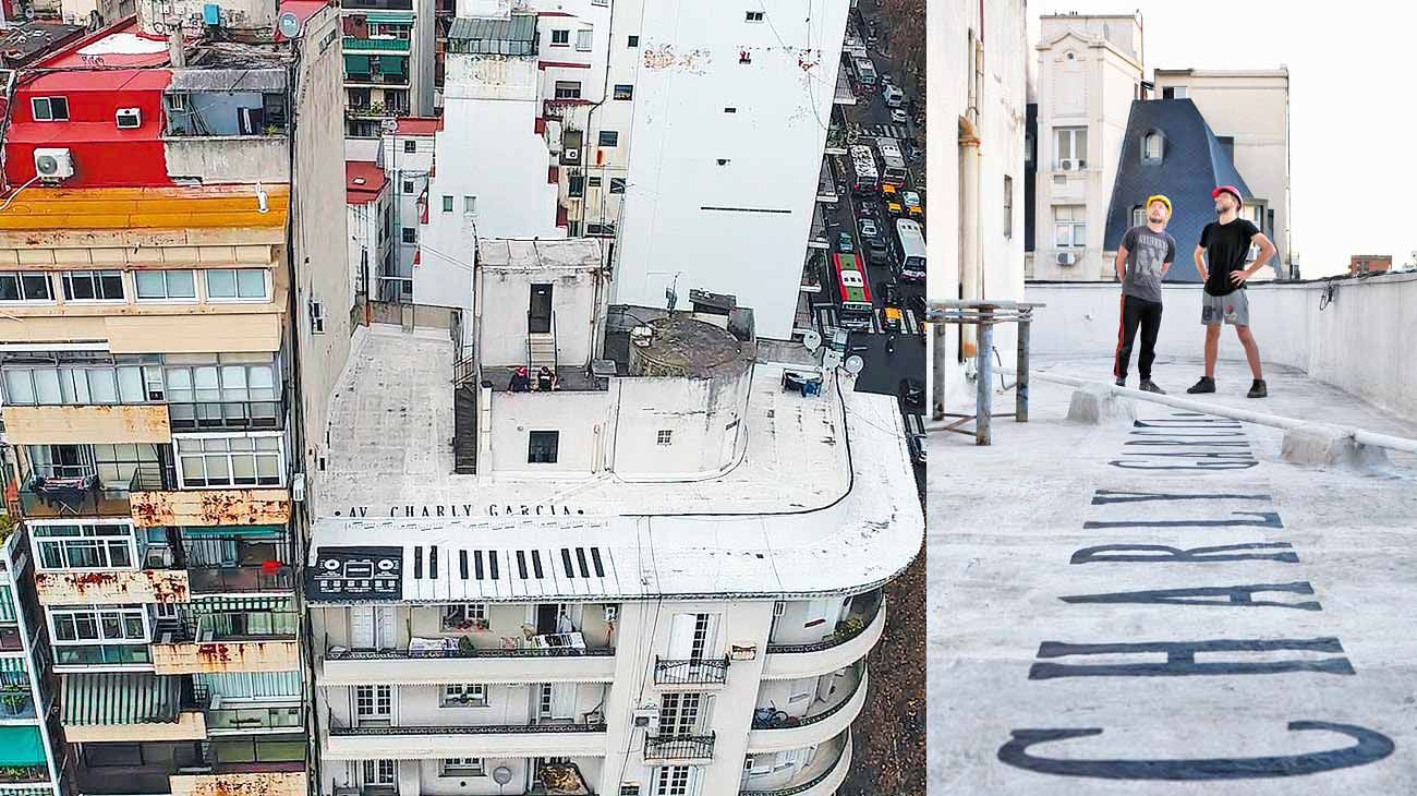 Con un mural, aspiran a ponerle Charly García a la calle donde vive