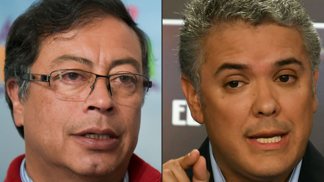 El candidato de Uribe se enfrentará en balotaje con un exguerrillero