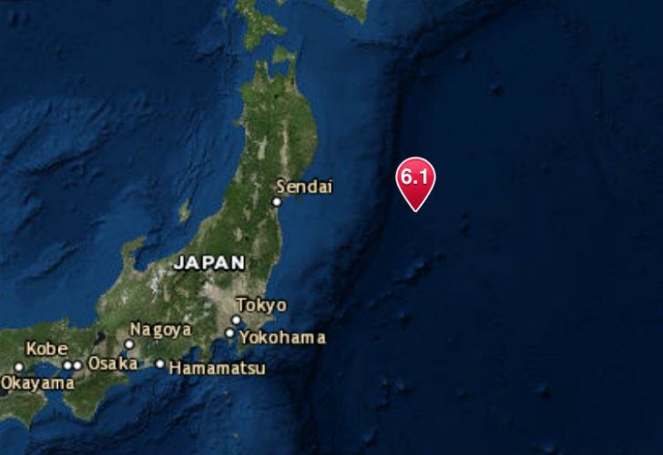 Un terremoto de 6,1 sacudió la costa de Japón