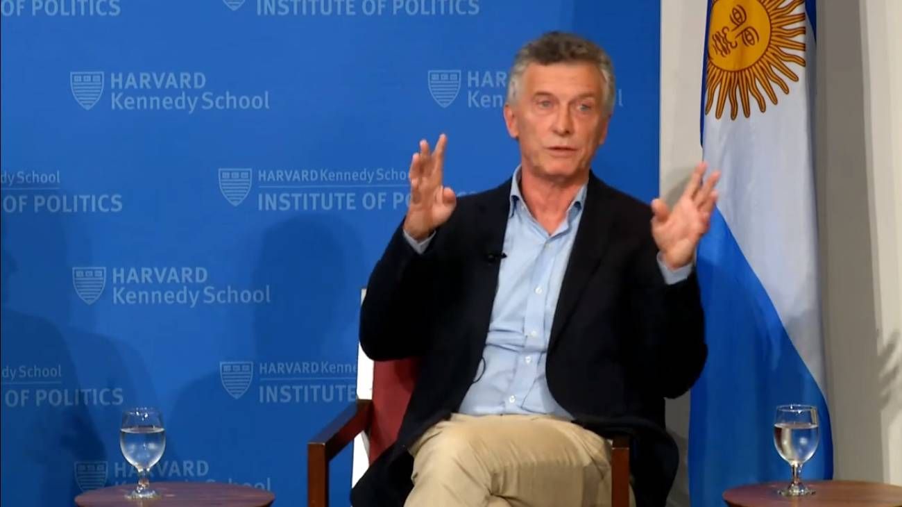 "Ex presidente de Venezuela": así fue la insólita presentación de Mauricio Macri en Harvard