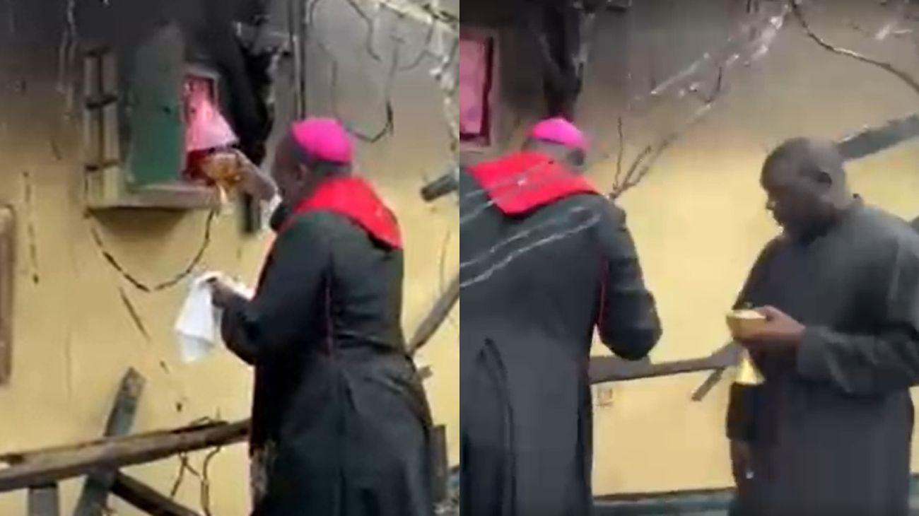 Milagro en Camerún: incendiaron una iglesia y hallaron un Santo Sacramento intacto