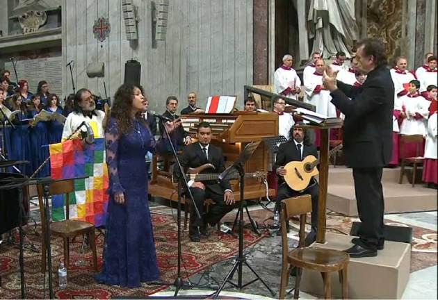 El Papa tuvo su ‘Misa criolla’ y Patricia Sosa le puso voz y emoción