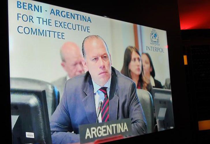 Sergio Berni, con cargo en Interpol