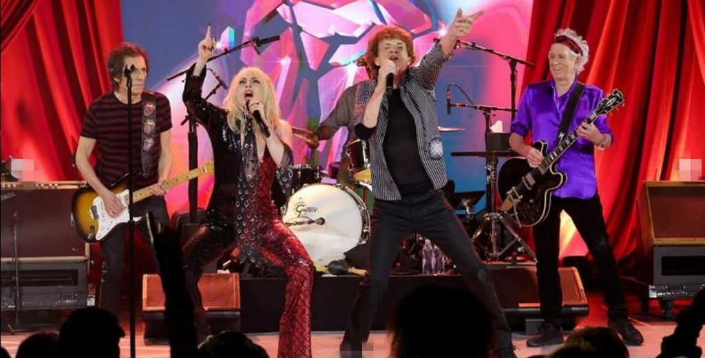 Lady Gaga aportó potencia y seguidores al show sorpresa de los Stones