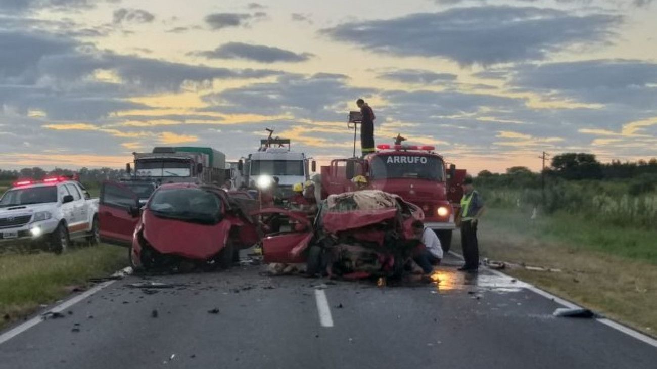 Murieron tres personas en un choque frontal en la Ruta Nacional 34