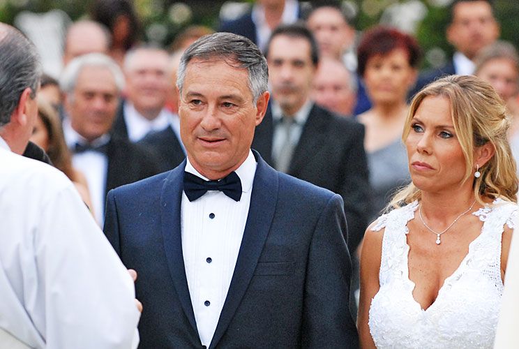 La intimidad de la boda del DT Holan en una estancia en Ezeiza