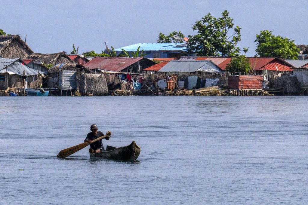 Fotos: grupos indígenas se despiden de su isla en el Caribe antes de que la trague el mar