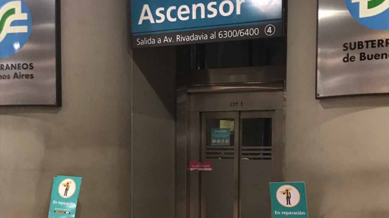 Subte: la justicia instó a Metrovías a no cobrar pasaje cuando no funcionen ascensores