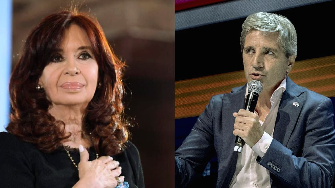 Cristina Kirchner le respondió a Luis Caputo: "Espero que hoy esté menos misógino que ayer”