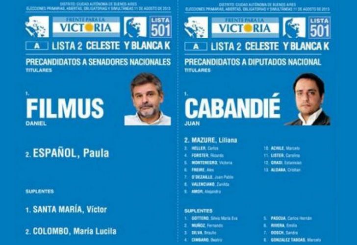 Impugnan ante la Justicia electoral la boleta con la imagen de Kirchner