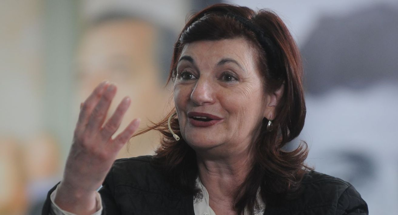 Kelly Olmos cantó un himno peronista en pleno debate por la reforma laboral