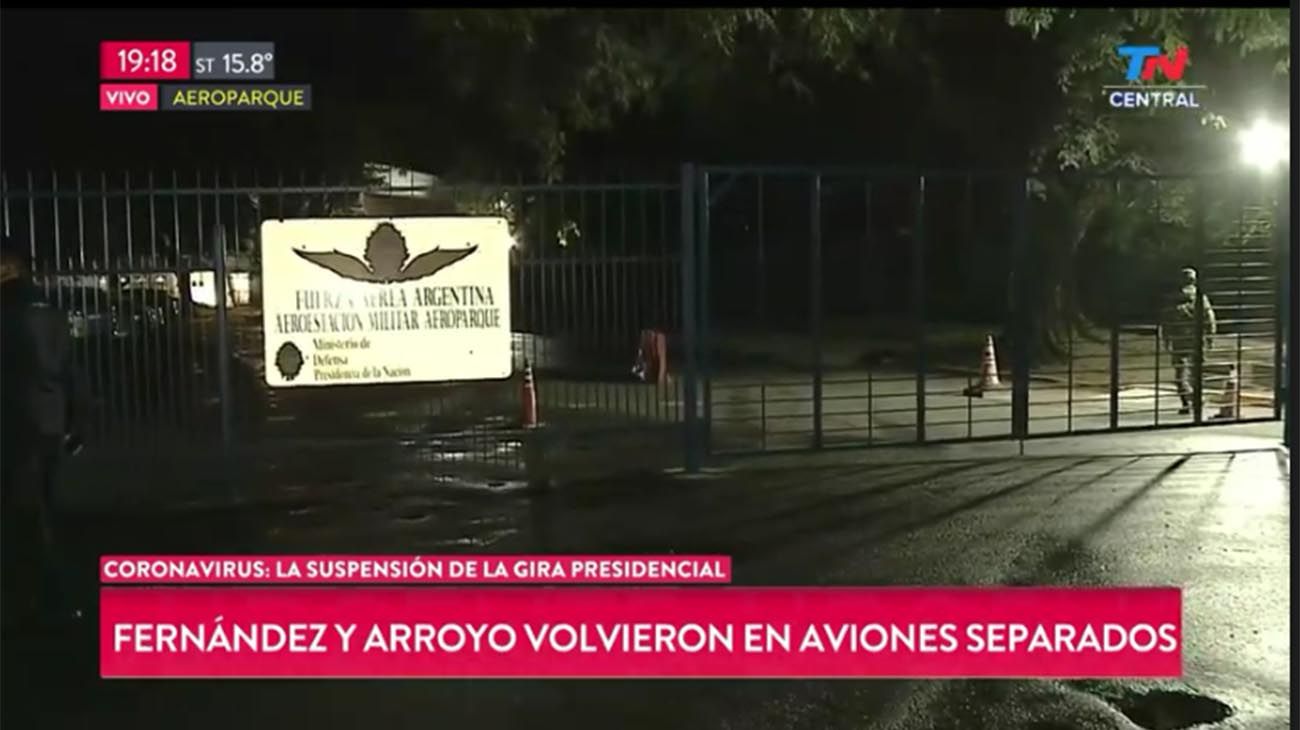 Alberto Fernández llegó a Buenos Aires y espera el hisopado de Daniel Arroyo