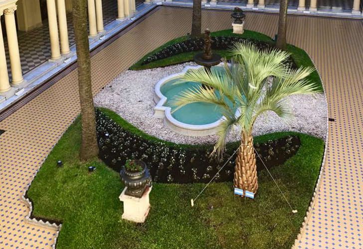 Terminó la novela: instalaron una nueva palmera "mini" en Casa Rosada