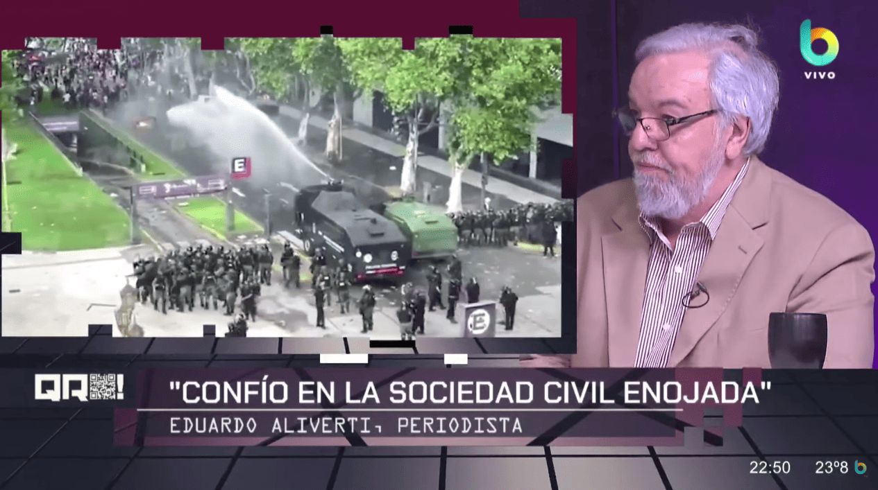 Eduardo Aliverti: "Siento asco por la represión y las respuestas del Gobierno"