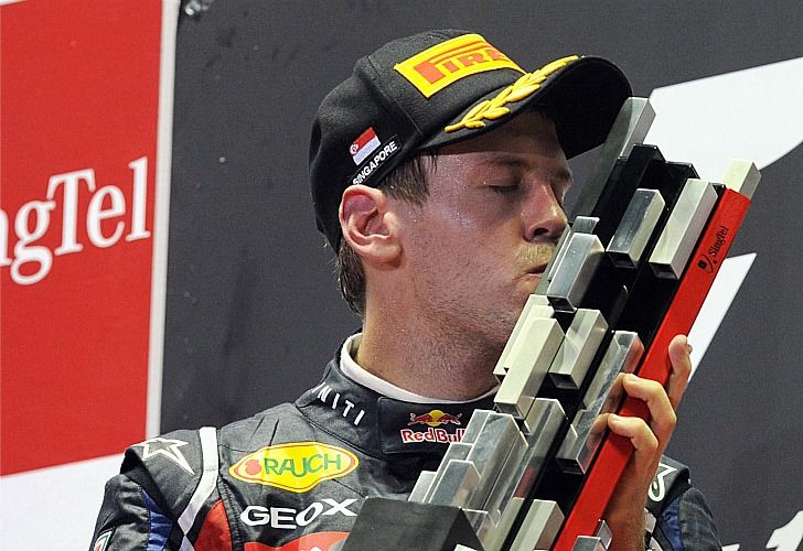 Vettel quedó a un paso del bicampeonato