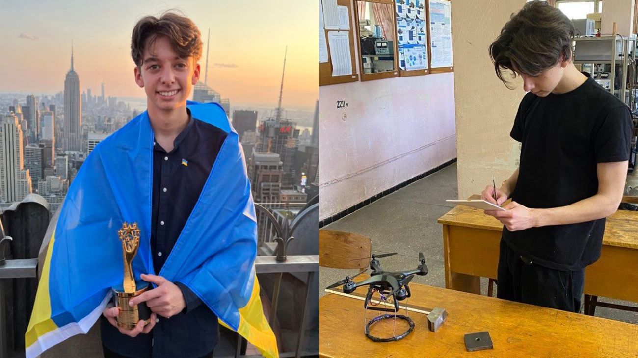 Un adolescente inventó un dron para detectar minas terrestres