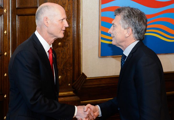 Macri se reunió con el gobernador de Florida y 60 empresarios