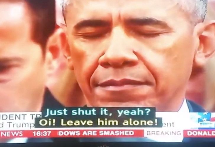 El cómico error en los subtítulos de la BBC en la asunción de Donald Trump