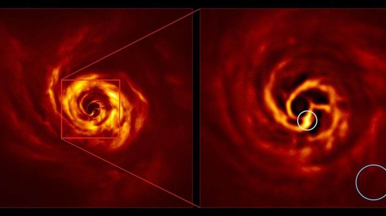 Video | Captaron imágenes del posible nacimiento de un planeta