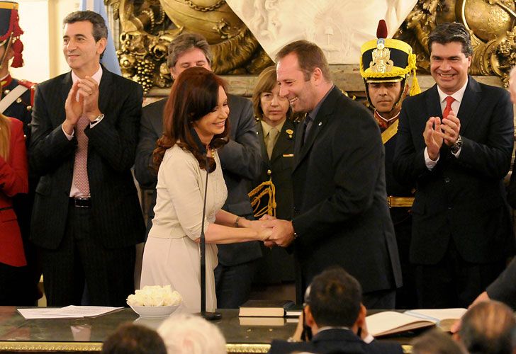 Cristina volvió a la Rosada para tomar juramento a nuevos funcionarios