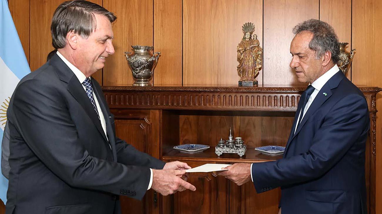 Frente a la nueva crítica de Bolsonaro, el Gobierno evitó responder para no chocar