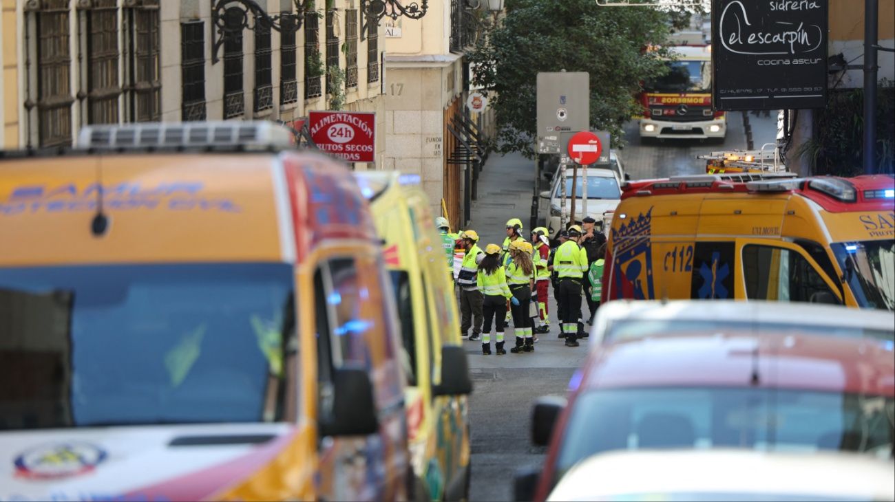 Derrumbe en un edificio en obras en Madrid: encontraron los cuatro cuerpos de los atrapados