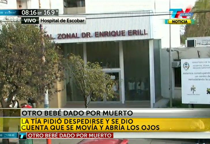 Dan por muerto a otro bebé, ahora en Escobar