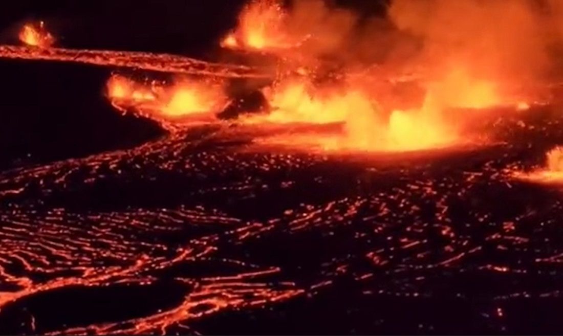 Un satélite captó la impactante erupción del volcán Kilauea, en Hawaii