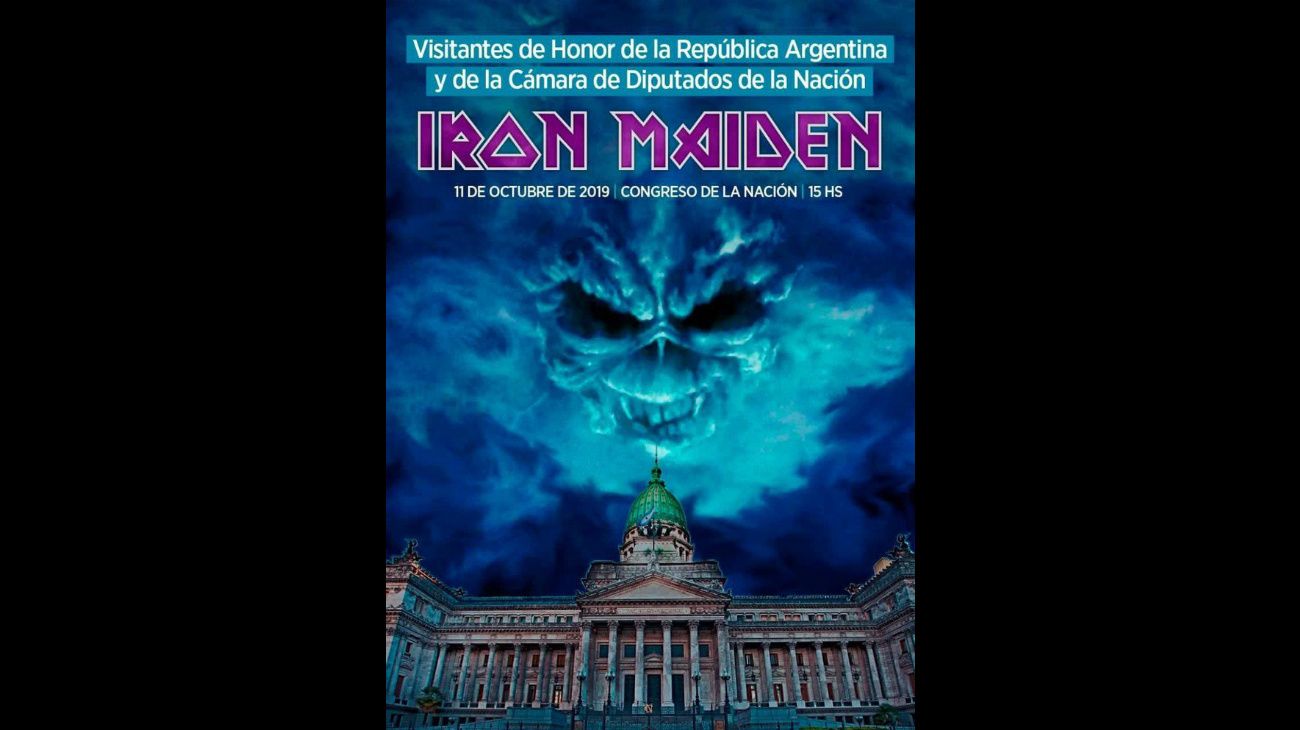 Con el apoyo de Victoria Donda, el Congreso homenajeará a "Iron Maiden"