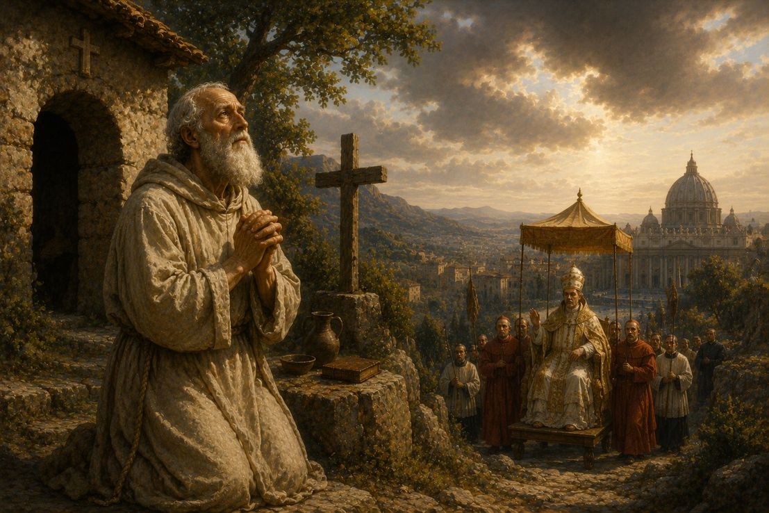 San Pedro Celestino, el humilde ermitaño que renunció al trono papal por amor a la oración