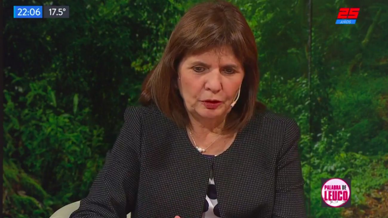 Para Bullrich, los saqueos buscan instalar "una especie de guerra de guerrillas"