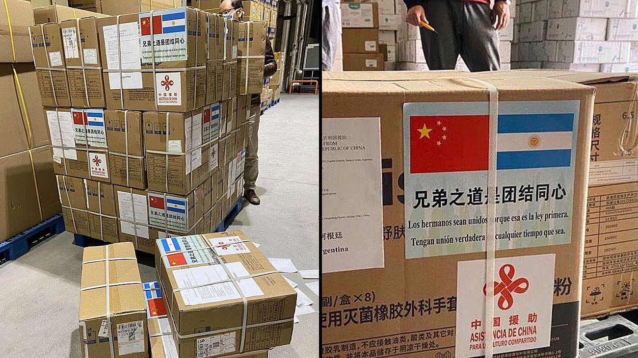 "Los hermanos sean unidos": donaciones acercan a China y Argentina ante el coronavirus