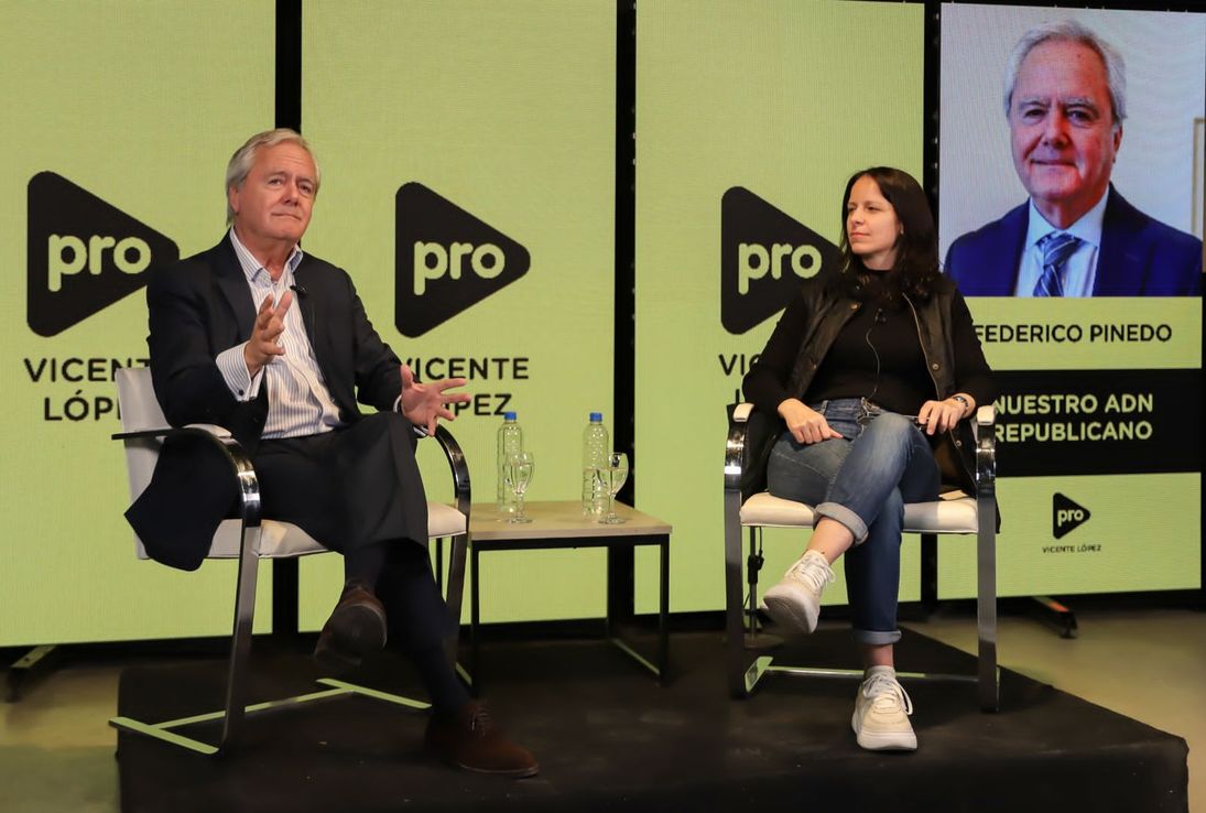 Soledad Martínez y Federico Pinedo dieron una charla para vecinos de Vicente López