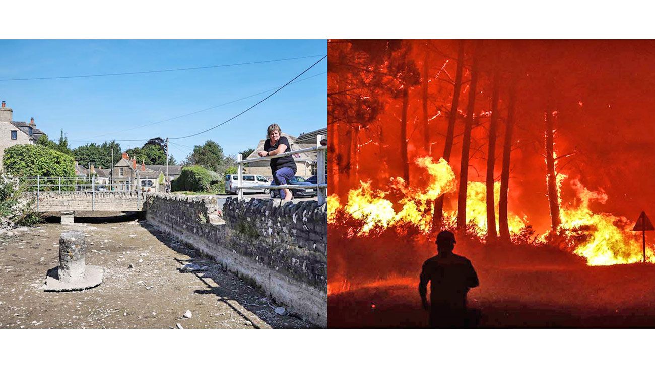 Después de la ola de calor y los incendios, Gran Bretaña declaró el estado de sequía