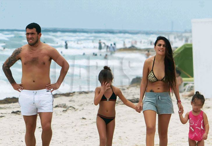 Las vacaciones de Tevez en Miami