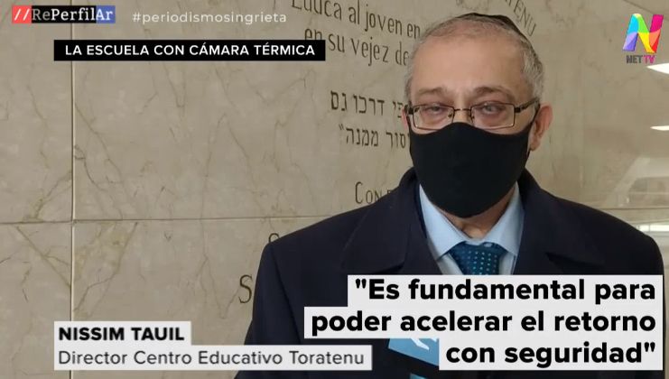 Centro Educativo porteño instala cámara térmica para detectar la temperatura