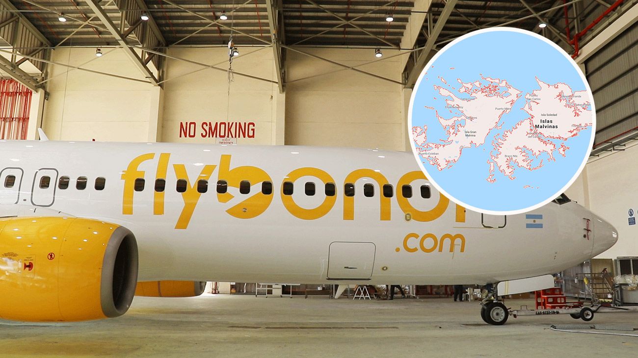 El Gobierno autorizó a Flybondi a volar de Buenos Aires a las Malvinas