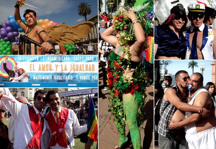 La tradicional marcha del orgullo gay estuvo dedicada a los Kirchner